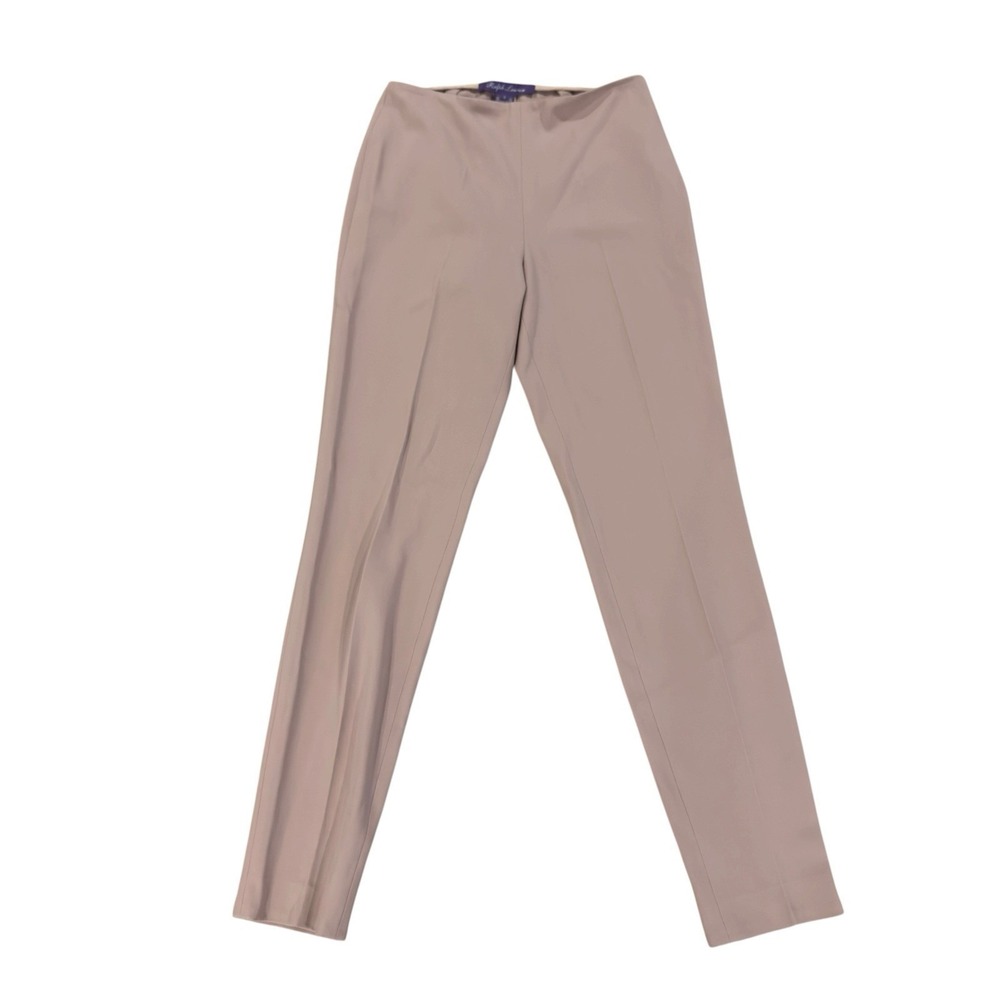 Ralph Lauren Purple Label Women's 2 Light Pink Wool Stretch Pull On Dress Pants